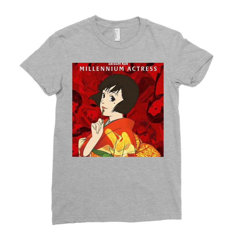 Satoshi Kon Millennium Actress Chiffon Girl 80s Ladies Fitted T-Shirt by dassenaykp | Artistshot