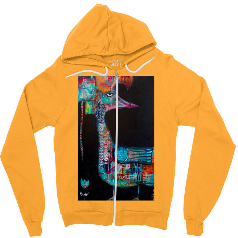 Viking Chick  70s Retro Zipper Hoodie | Artistshot