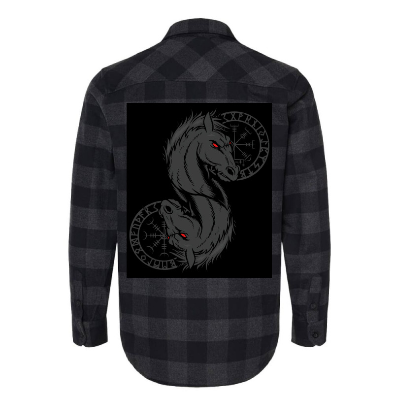 Viking Helm Of Awe Odin Sleipnir Aegishjalmur Classic  Trending Gift Flannel Shirt | Artistshot