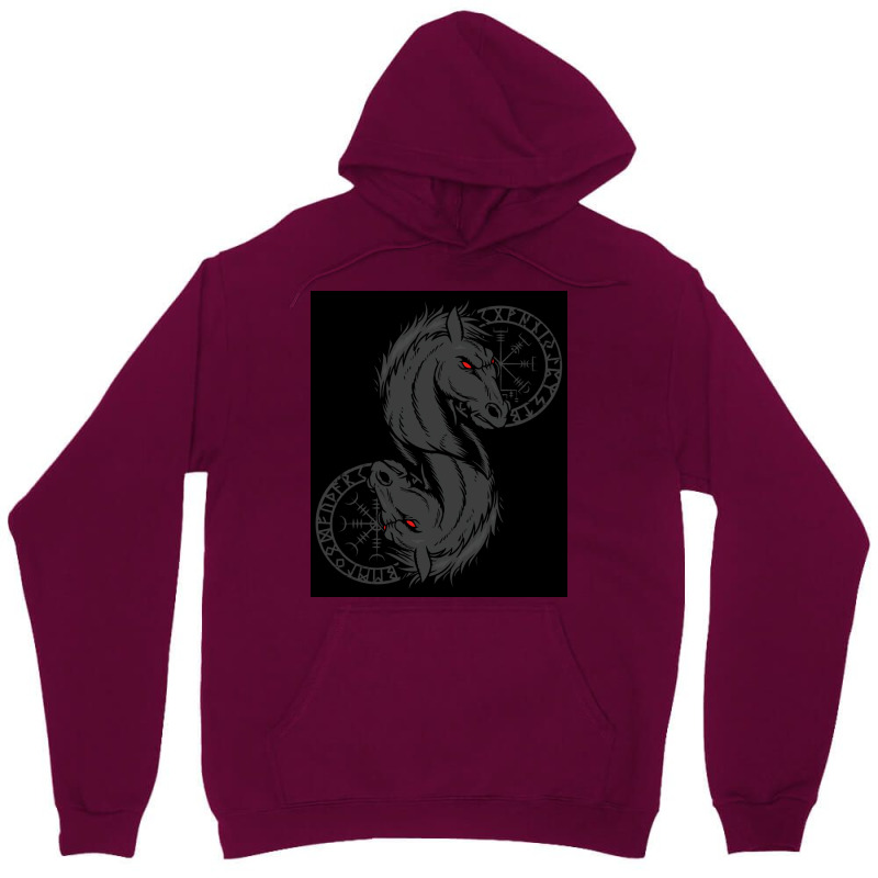 Viking Helm Of Awe Odin Sleipnir Aegishjalmur Classic  Trending Gift Unisex Hoodie | Artistshot