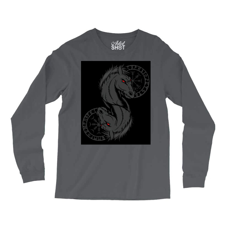 Viking Helm Of Awe Odin Sleipnir Aegishjalmur Classic  Trending Gift Long Sleeve Shirts | Artistshot