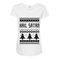 Ugly Hail Satan Maternity Scoop Neck T-shirt | Artistshot