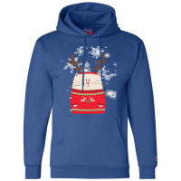 Cat Christmas Cute Cat Reindeer Christmas Costume Gift Champion Hoodie | Artistshot