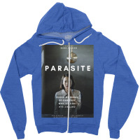 Parasite Alternative Poster 2 Classic Blue Hipster Zipper Hoodie | Artistshot