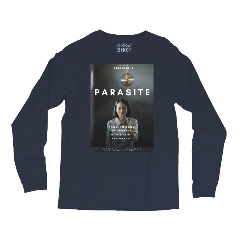 Parasite Alternative Poster 2 Classic Blue Hipster Long Sleeve Shirts | Artistshot