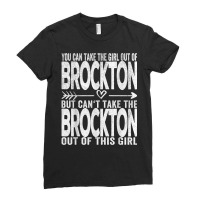 Girl Out Of Brockton Massachusetts Hometown Home Brockton T Shirt Ladies Fitted T-shirt | Artistshot