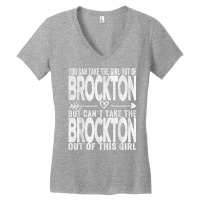 Girl Out Of Brockton Massachusetts Hometown Home Brockton T Shirt Women's V-neck T-shirt | Artistshot