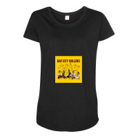 Bay City Rollers Yellow Maternity Scoop Neck T-shirt | Artistshot