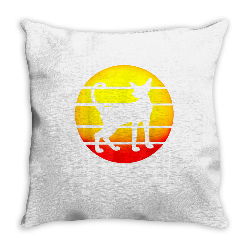 Exotic Cat Breeders Oriental Shorthair Cat Lovers Sunset T Shirt Throw Pillow | Artistshot