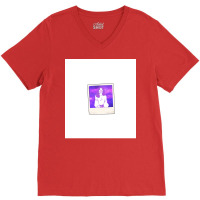 Purple Girl Polaroid Sleeveless Stars Summer V-neck Tee | Artistshot