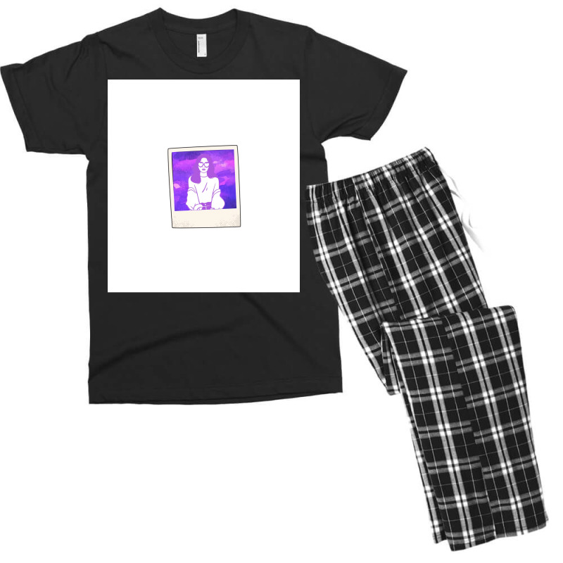 Purple Girl Polaroid Sleeveless Stars Summer Men's T-shirt Pajama Set | Artistshot