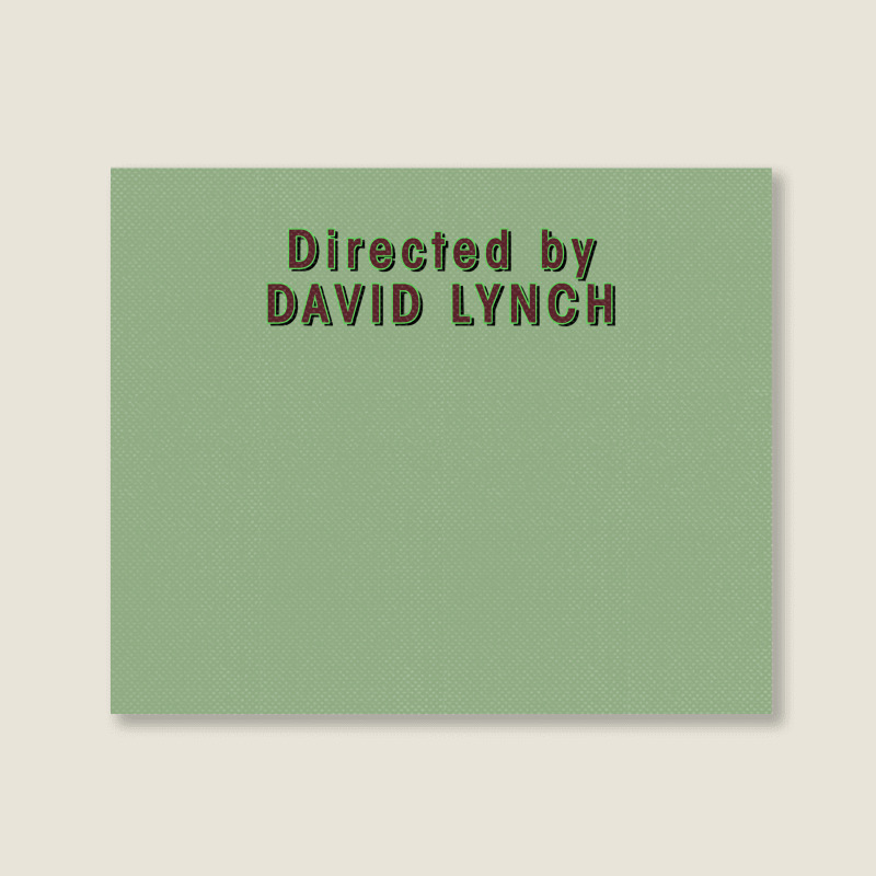 Directed By David Lynch Classic Green Nature Landscape Canvas Print | Artistshot