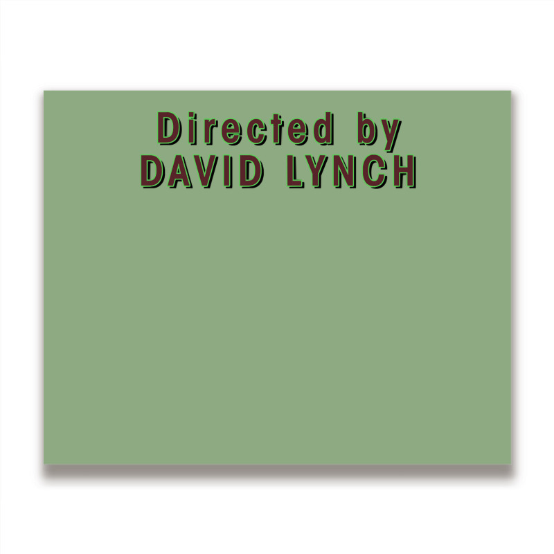 Directed By David Lynch Classic Green Nature Metal Print Horizontal | Artistshot