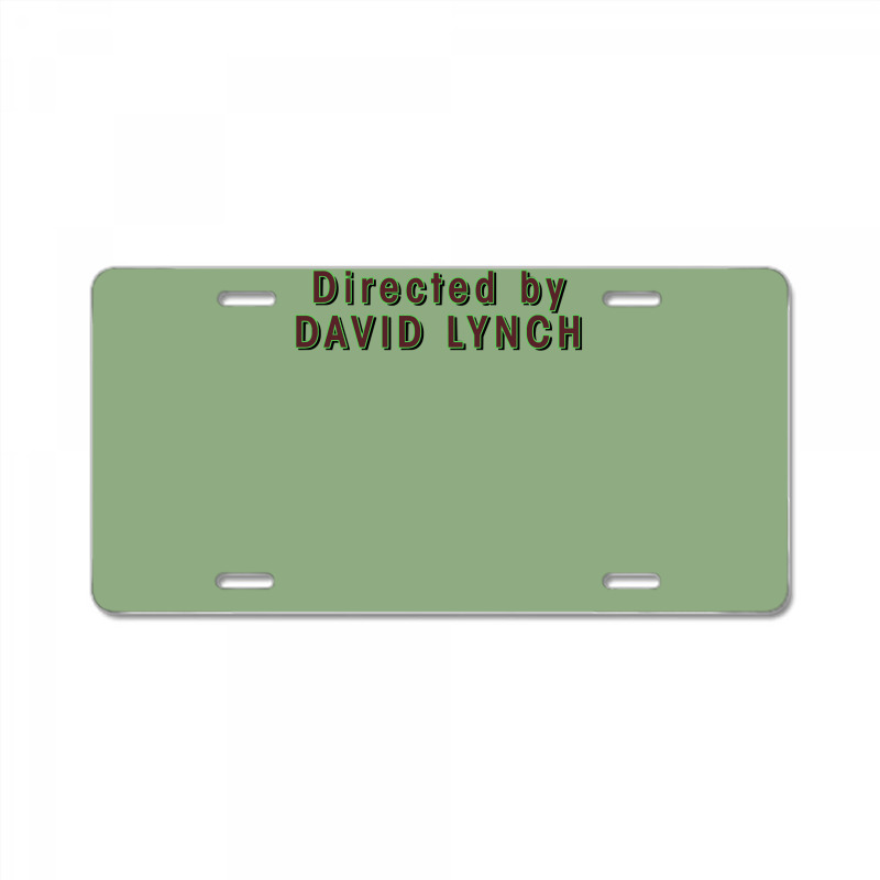 Directed By David Lynch Classic Green Nature License Plate | Artistshot