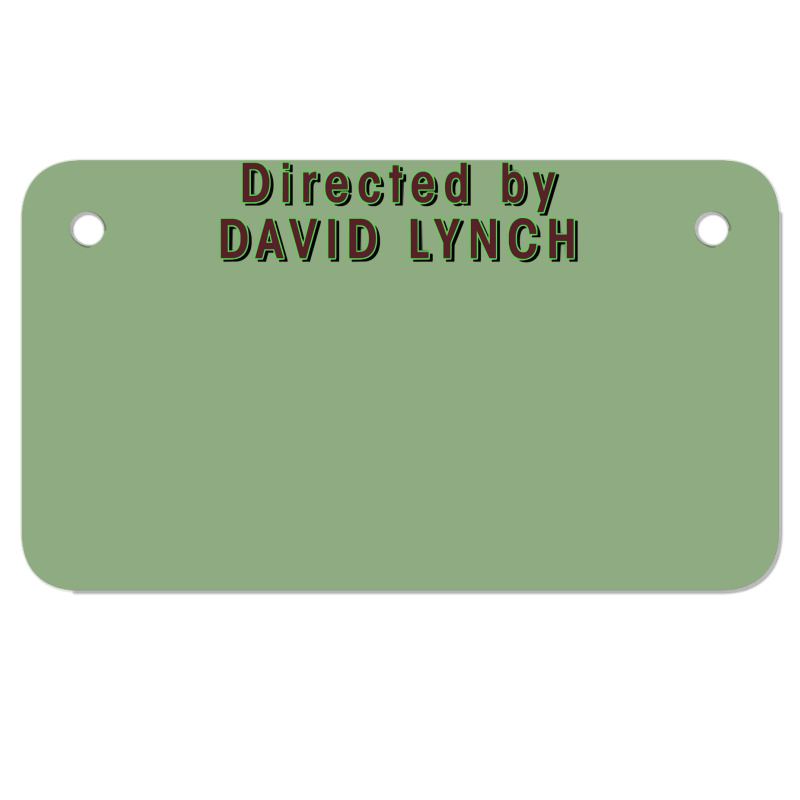 Directed By David Lynch Classic Green Nature Motorcycle License Plate | Artistshot