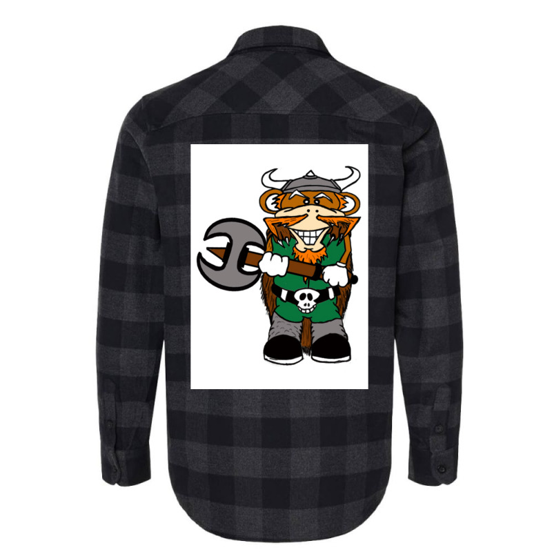 Viking Monkey  Cute Aesthetic Flannel Shirt | Artistshot