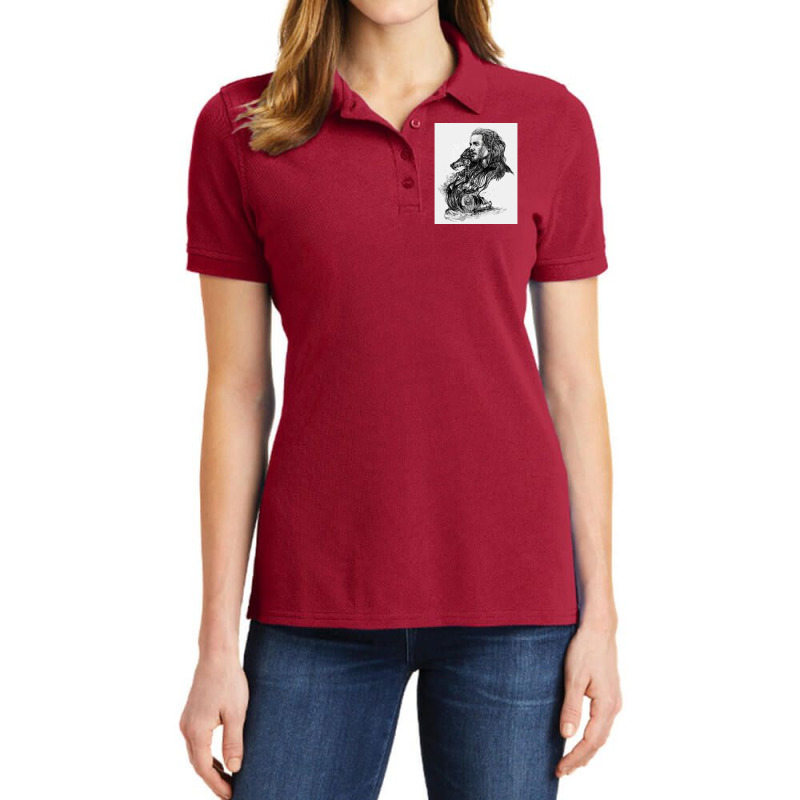 Threads Of Destiny  Blue Girl Ladies Polo Shirt by duenocolopu | Artistshot