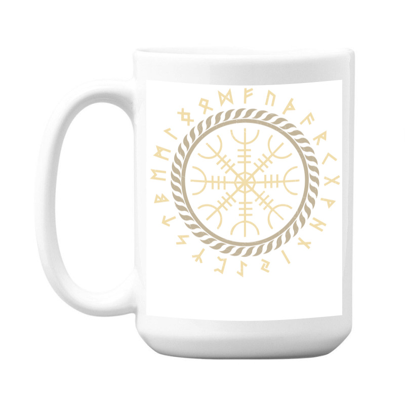 Viking Rune Viking Runes Nordic Runes  Vintage Cute 15 Oz Coffee Mug | Artistshot