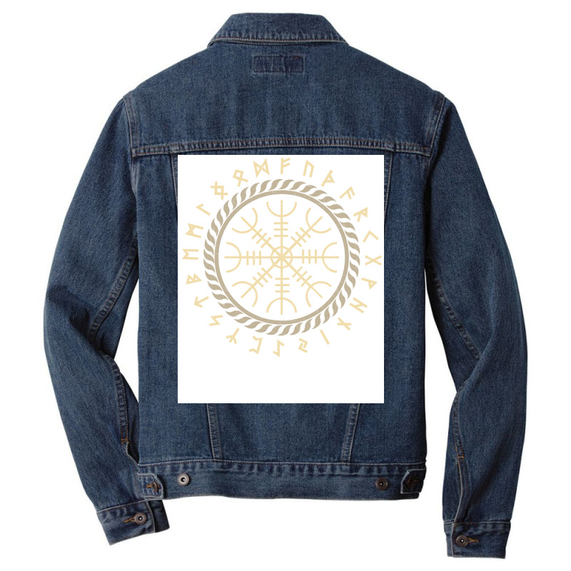 Viking Rune Viking Runes Nordic Runes  Vintage Cute Men Denim Jacket | Artistshot