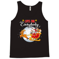 Cats For Everybody Funny Christmas For Cat Santa Lover Tank Top | Artistshot