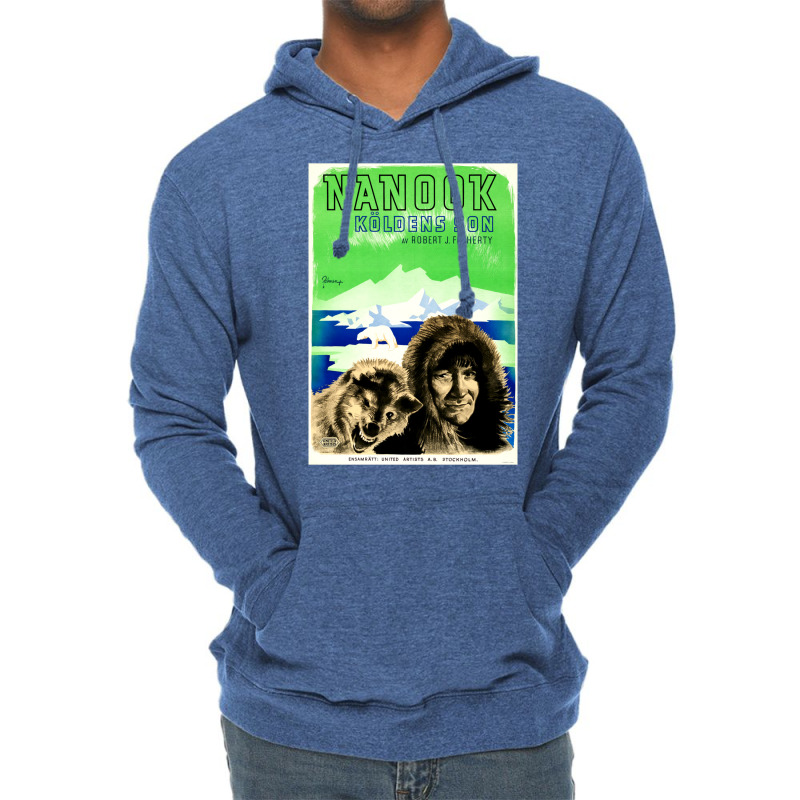 Nanook Of The North 1922  Robert J. Flaherty  Vintage Movie Poster Cla Lightweight Hoodie by doveriilskeh | Artistshot