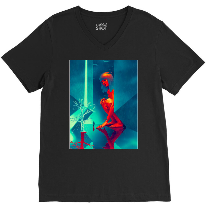 Great  Runner Poster Aesthetic V-Neck Tee by ferrarperishc | Artistshot