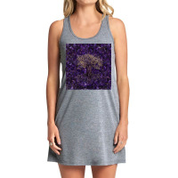 Tree Of Life Yggdrasil Amethyst And Gold  Aesthetic Yellow Tank Dress | Artistshot