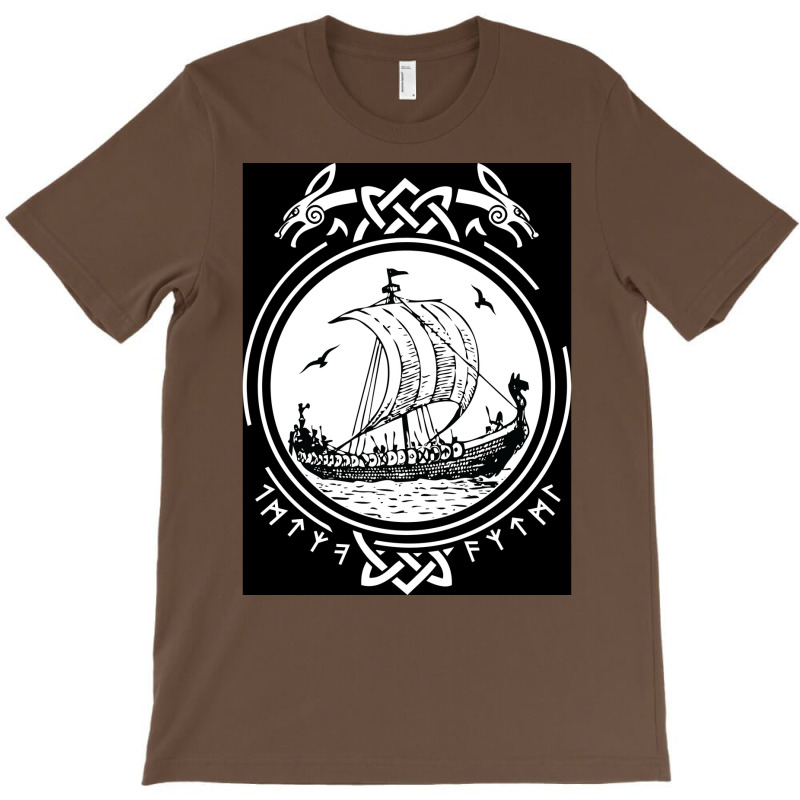 Viking Ship Boat Runes Wikinger Vikings  Quote Hippie T-shirt | Artistshot