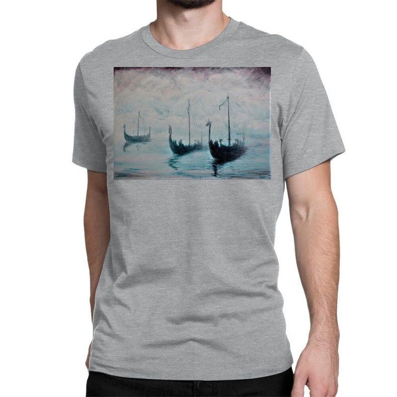 Viking Ships From The Mist  Girl Vintage Vintage Classic T-shirt | Artistshot