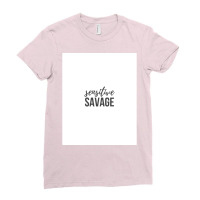 Sensitive Savage Poster 70s Ladies Fitted T-shirt | Artistshot