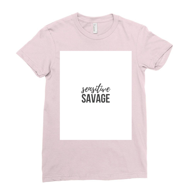 Sensitive Savage Poster 70s Ladies Fitted T-Shirt by khomsioriada2 | Artistshot