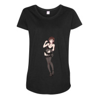 Chizuru Mizuhara Ecchi Lingerie Sexy Hentaii Anime Maternity Scoop Neck T-shirt | Artistshot