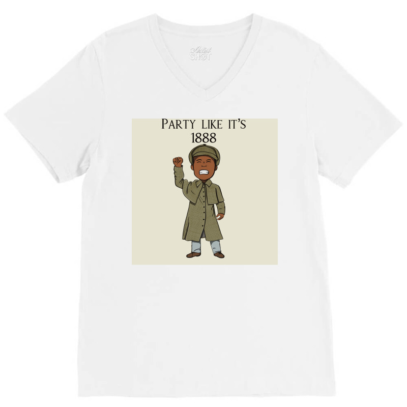 Jamaican Inspector Man Chibi Poster 70s V-Neck Tee by ferrarperishc | Artistshot