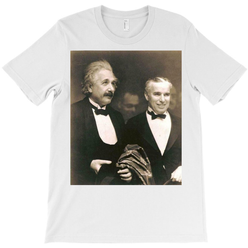 Elbert Einstein N Charlie Chaplin T-Shirt by ahseenbill | Artistshot