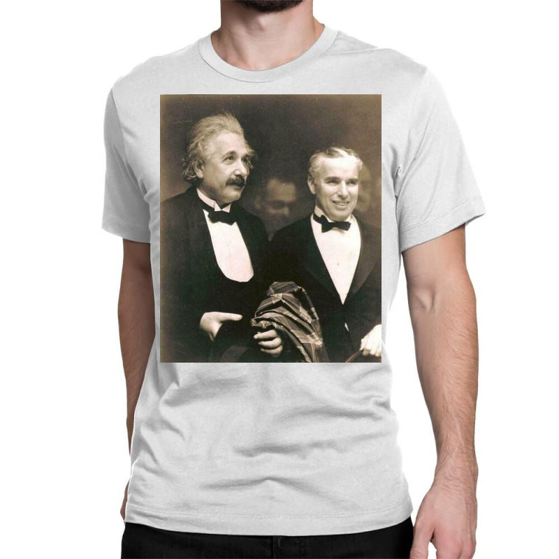 Elbert Einstein N Charlie Chaplin Classic T-shirt by ahseenbill | Artistshot