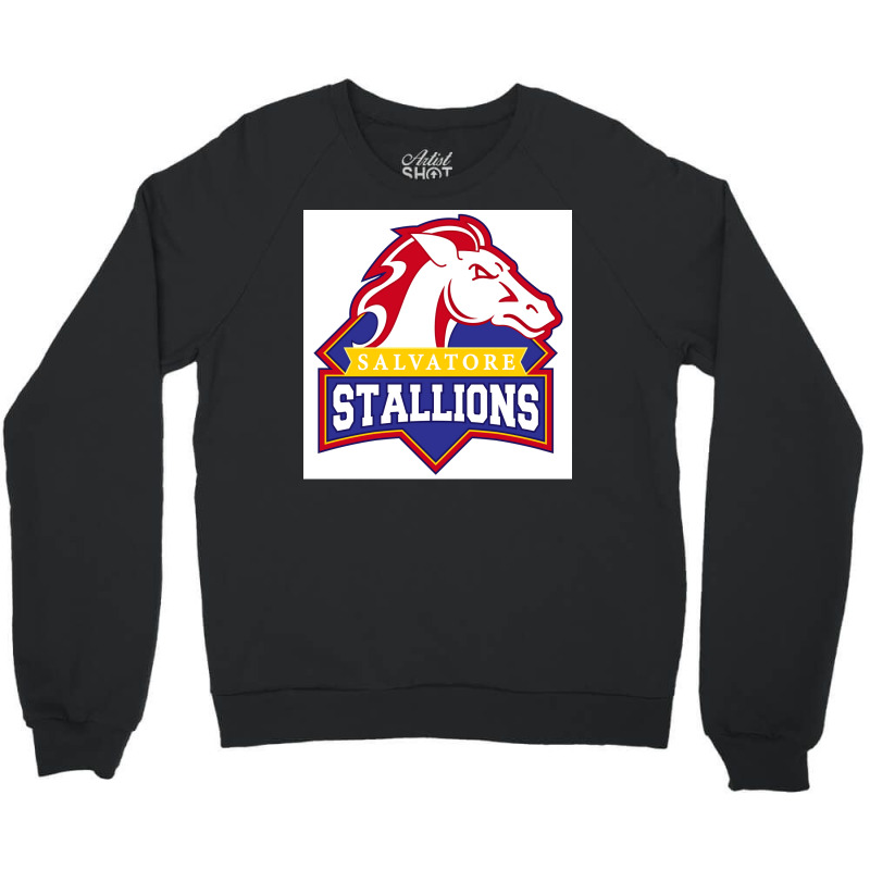 Legacies Salvatore Stallions Poster Crewneck Sweatshirt by ferrarperishc | Artistshot