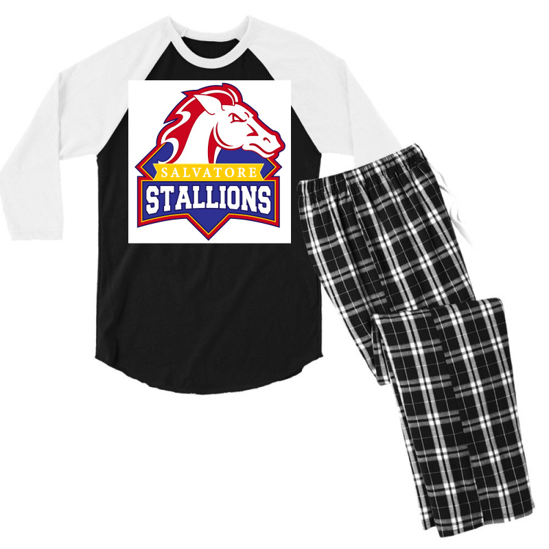 Legacies Salvatore Stallions Poster Men's 3/4 Sleeve Pajama Set by ferrarperishc | Artistshot