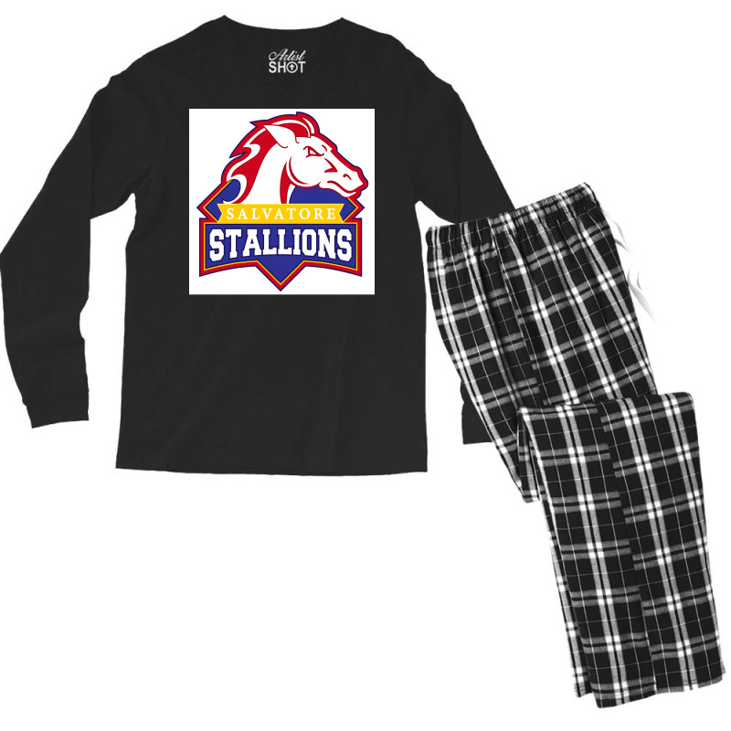 Legacies Salvatore Stallions Poster Men's Long Sleeve Pajama Set by ferrarperishc | Artistshot