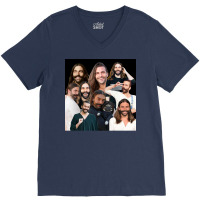 Jonathan Van Ness Jvn Sticker Packs Montage Collection Cool Crazy Cute V-neck Tee | Artistshot