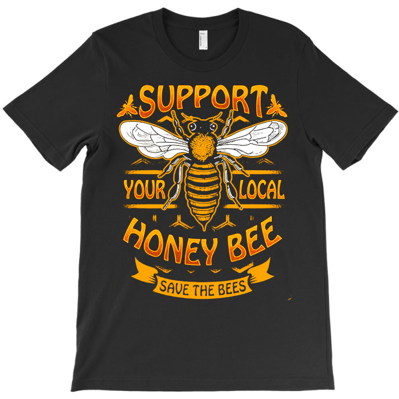 Custom Limited Edition Support Honey Bee T-shirt By Hoainv - Artistshot