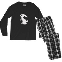 Eating Rabbit Cartoon Animals Causes Pandemics T-shirts Collection Wit Men's Long Sleeve Pajama Set | Artistshot