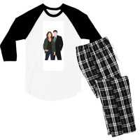 Minimalist Bones Booth And Brennan 2 Poster Love Men's 3/4 Sleeve Pajama Set | Artistshot