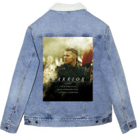 Warrior Watch Me  Vintage Travel Unisex Sherpa-lined Denim Jacket | Artistshot