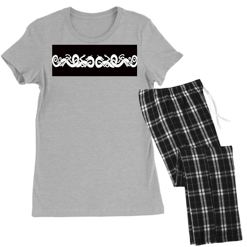 Viking Dragon Knot Work Norse Dragons  Girl Cute Women's Pajamas Set by enmanmohard | Artistshot