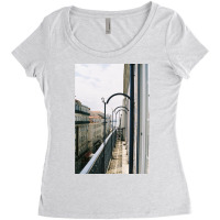 Hotel Lookout In Lisbon Portugal Premium Scoop Stars Travel Women's Triblend Scoop T-shirt | Artistshot