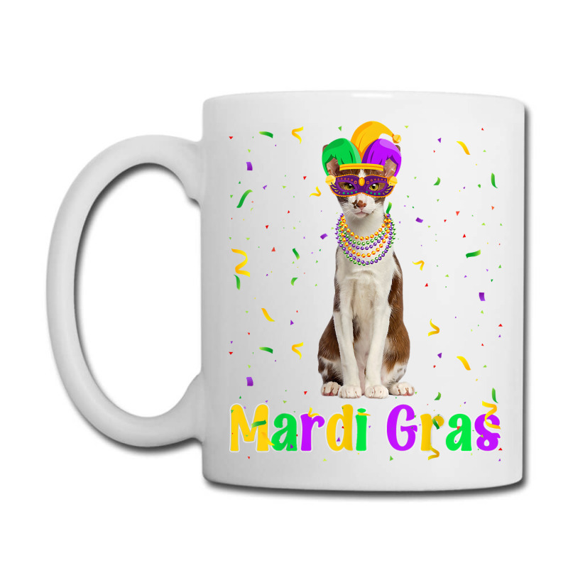 Funny Oriental Cat Mardi Gras Meowdi Gras Kitten Mask T Shirt Coffee Mug | Artistshot