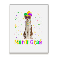 Funny Oriental Cat Mardi Gras Meowdi Gras Kitten Mask T Shirt Metal Print Vertical | Artistshot