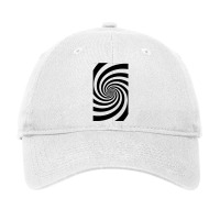 Black  White Hypnosis Swirl 1 Adjustable Cap | Artistshot