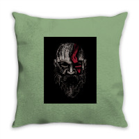 The Warrior Of Gods  70s Girl Throw Pillow | Artistshot