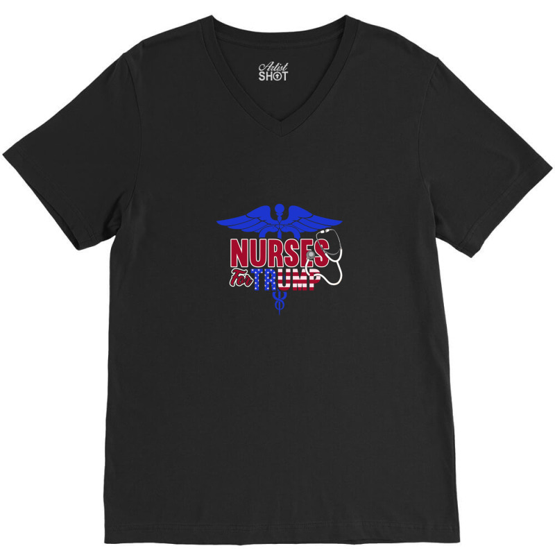 Nurses For Trump 2020 V-neck Tee | Artistshot